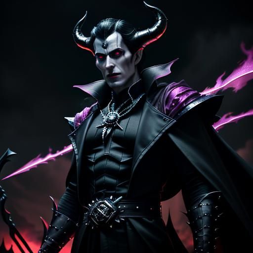 Menacing Fusion: Dark Fantasy Composite in Hellish Style