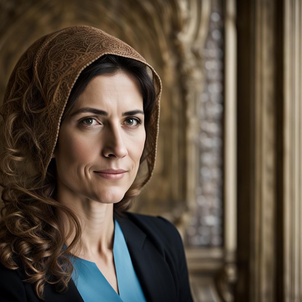 Professional Portrait of Professor, Studio Lighting, Bokeh