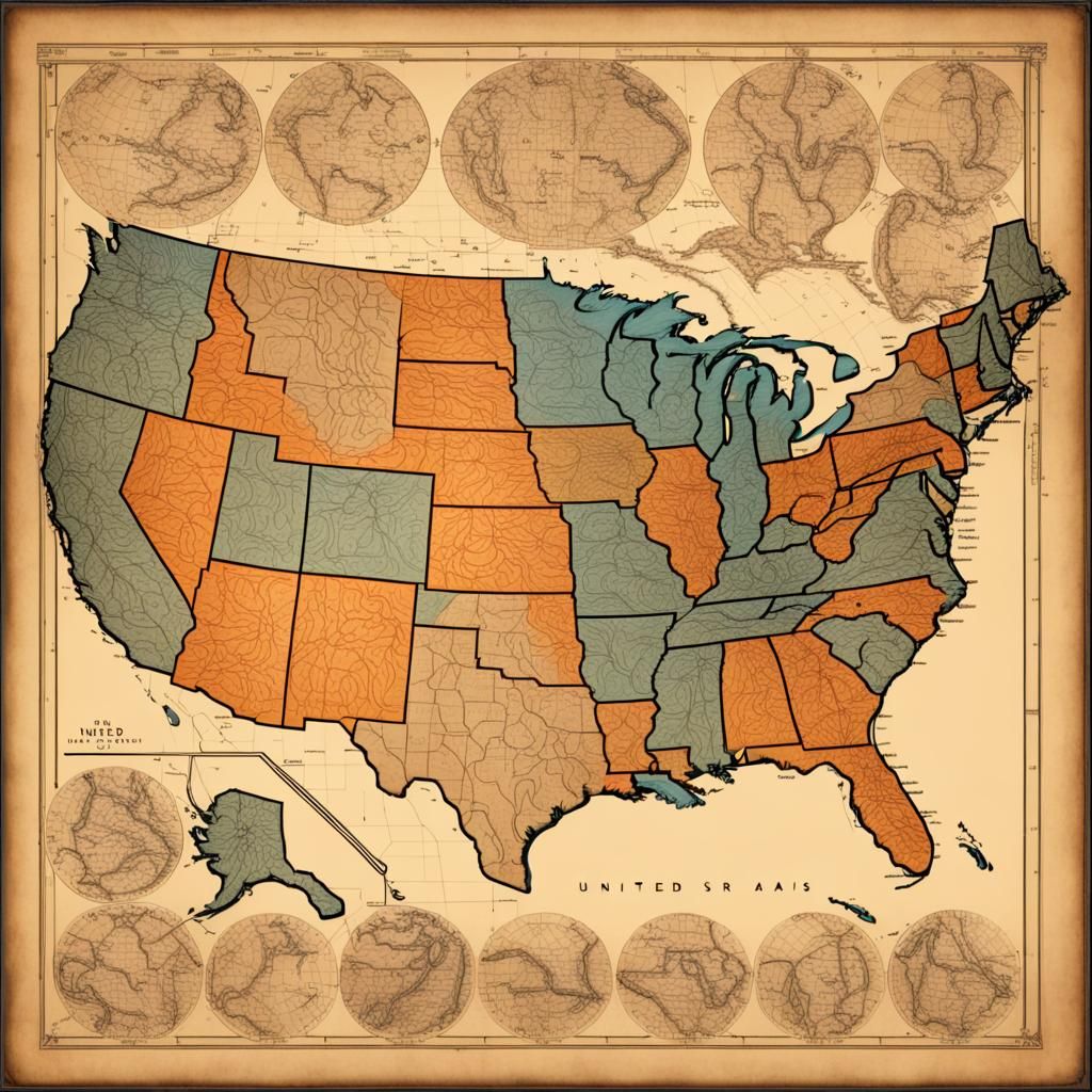 Detailed Road Map of the United States