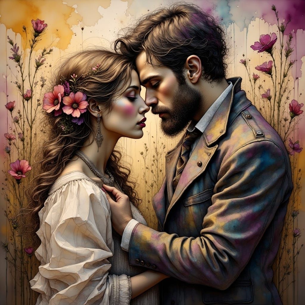 Dark Fantasy Tormentor in Striking Ink Art Style