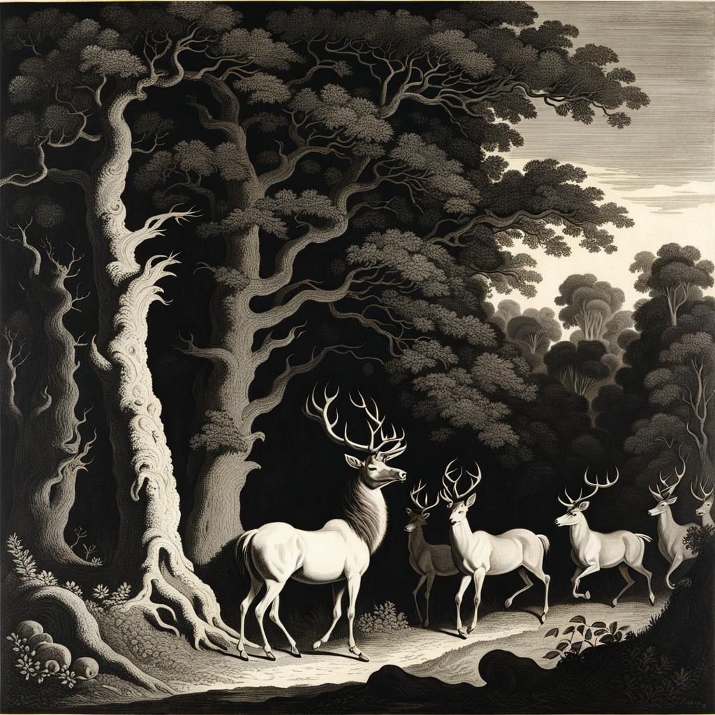 Eldritch Forest in Romantic Style