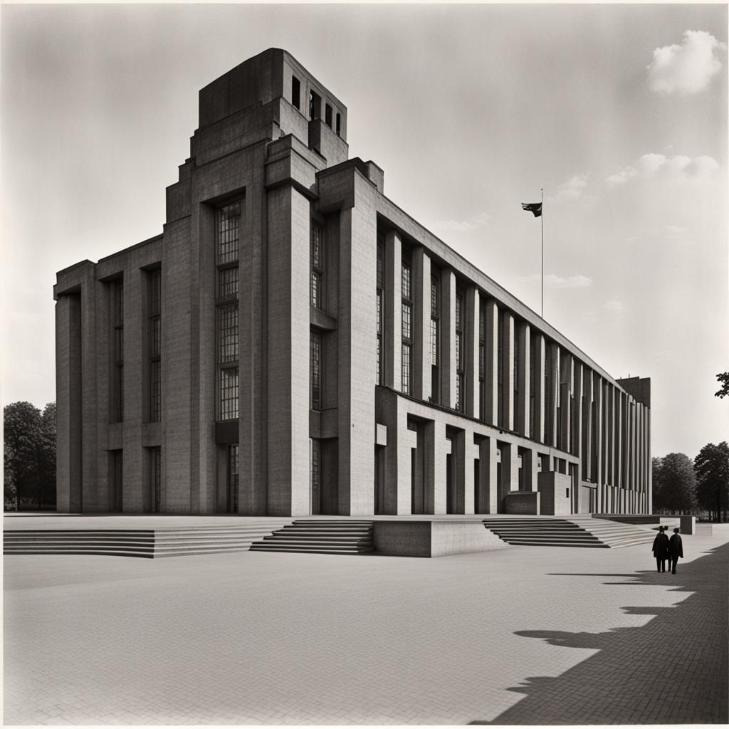 Monumental Berlin Architecture in Albert Speer Style