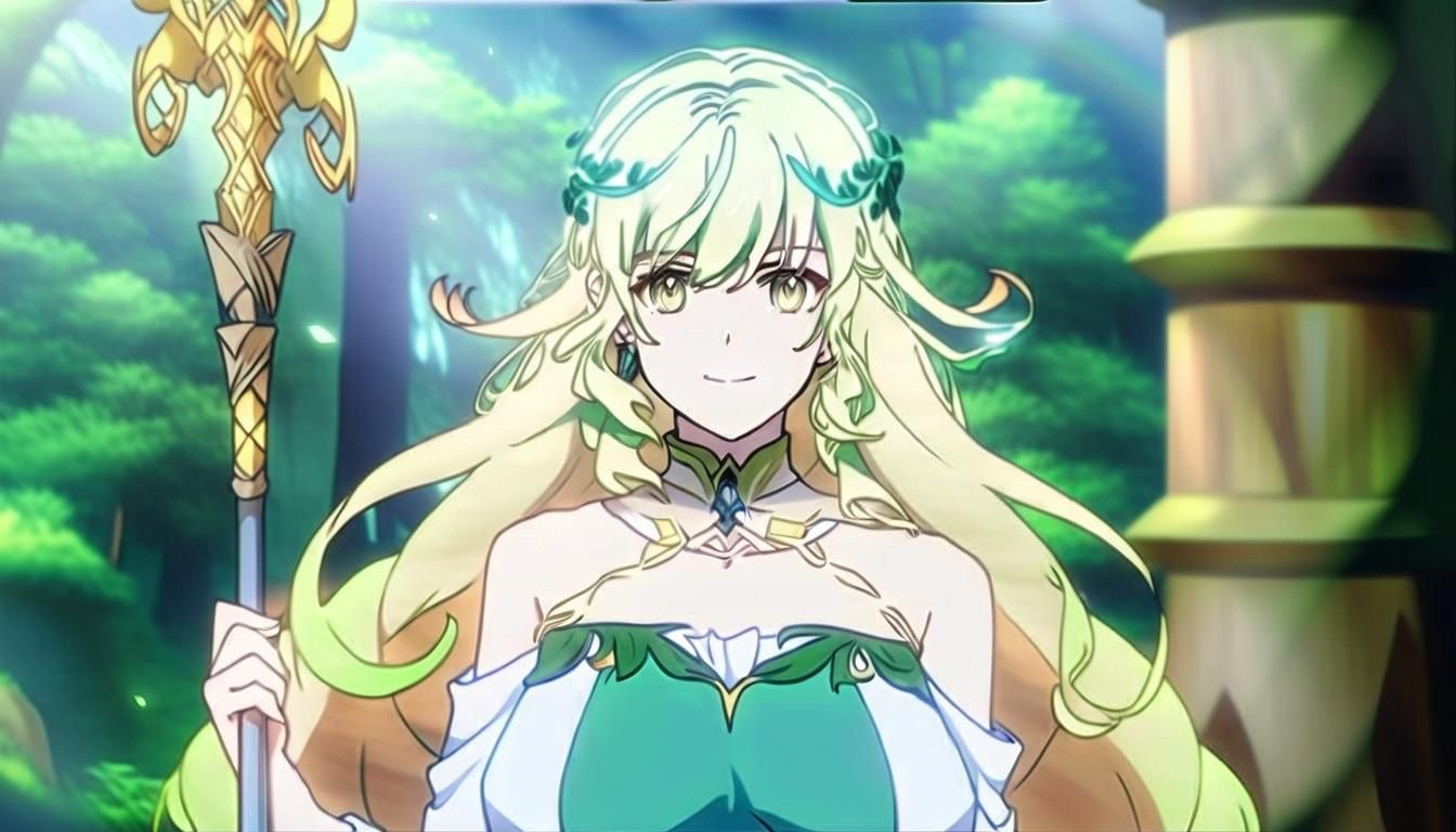 Anime Fantasy Character in Forest, Ghibli-Inspired