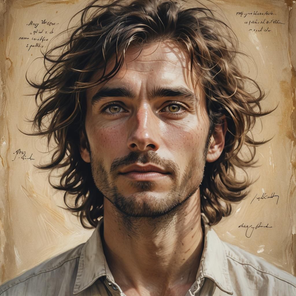 Man with Loving Gaze, Fantasy Portrait