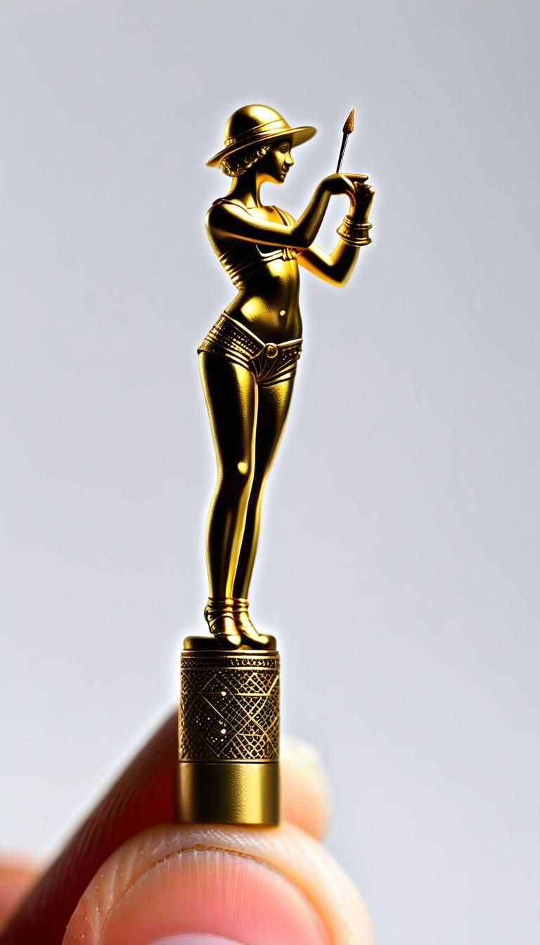 Macro Finger with Pocket-Sized Dancer