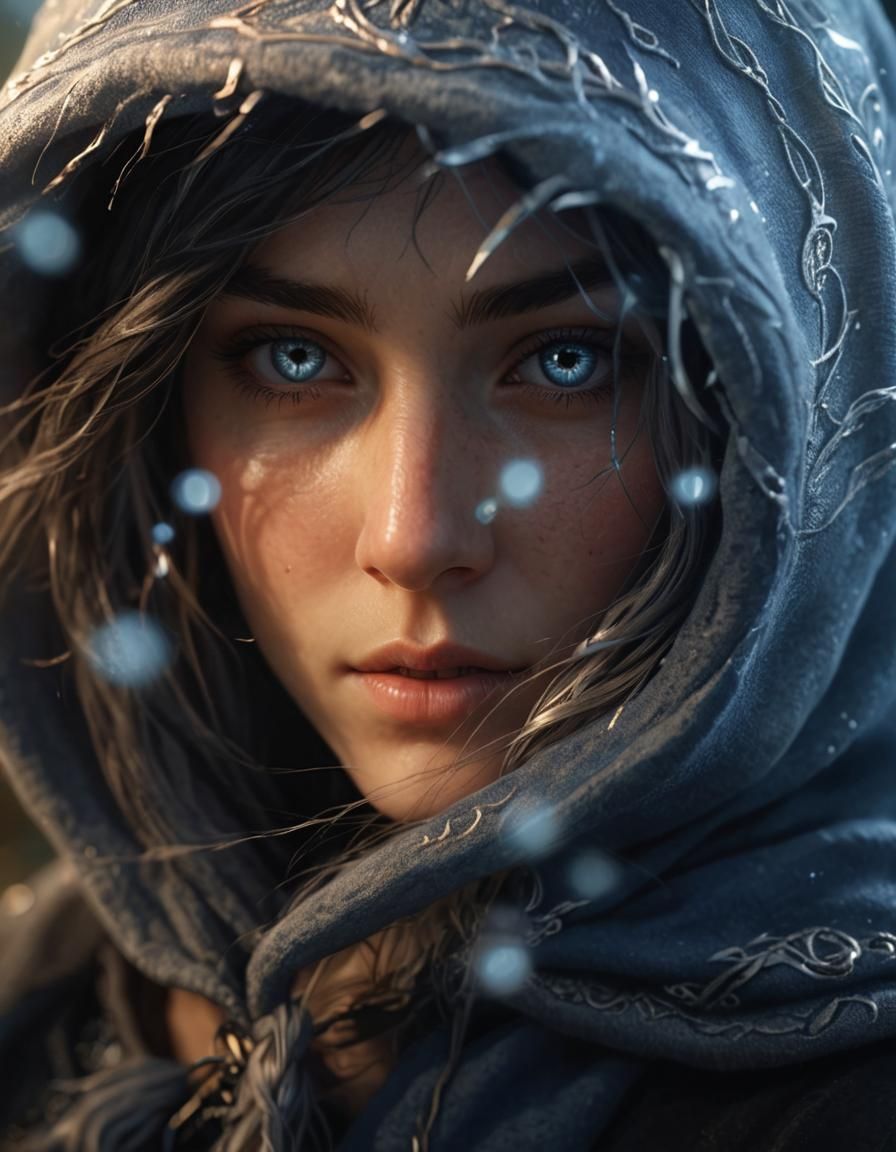 Beautiful Elf Portrait in Elven Attire