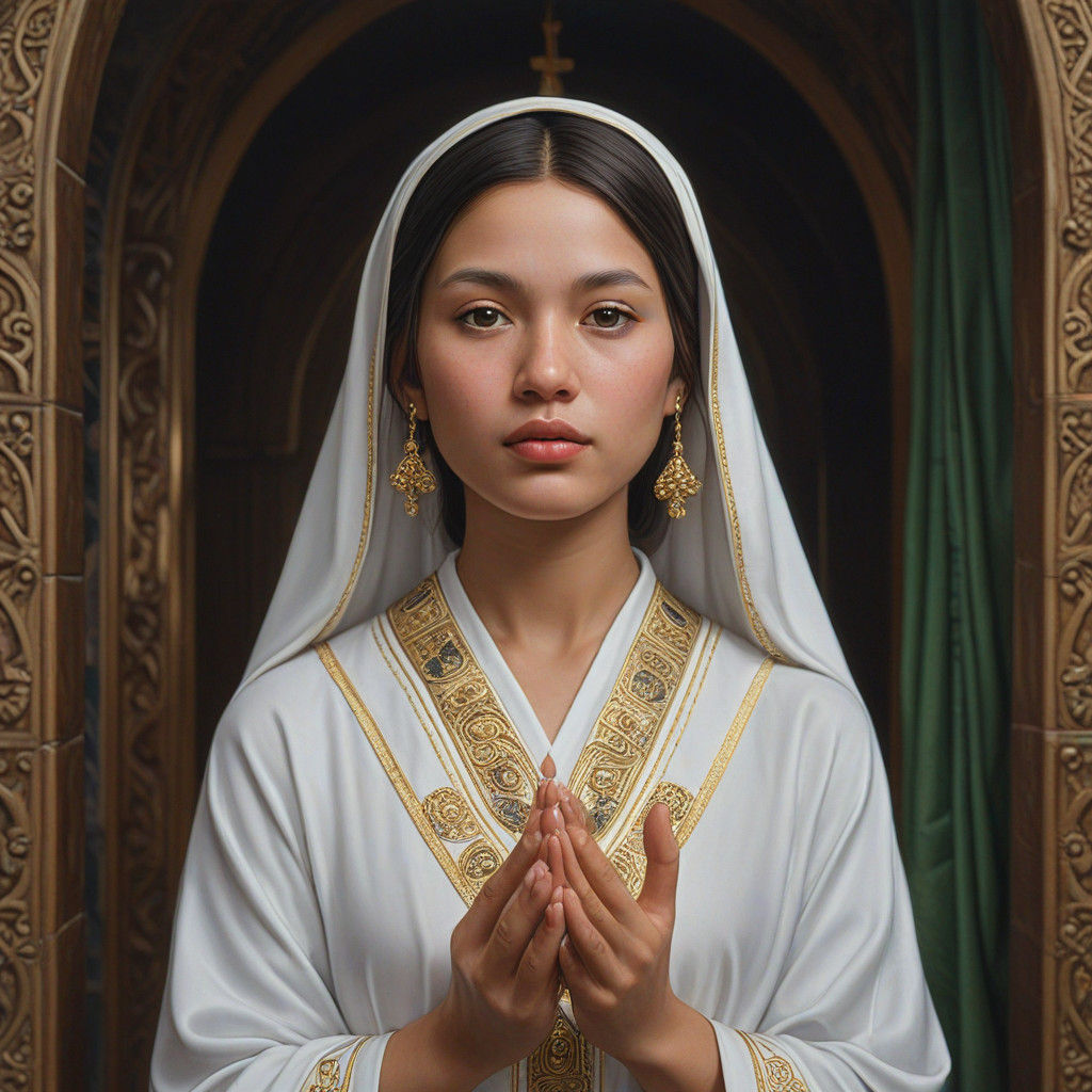 Sacred Realism Artwork in Photorealistic Style