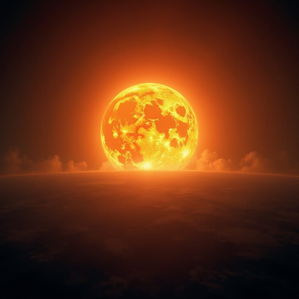 Cosmic Apocalypse: Sun Consumes the Earth in a Blazing Infer...
