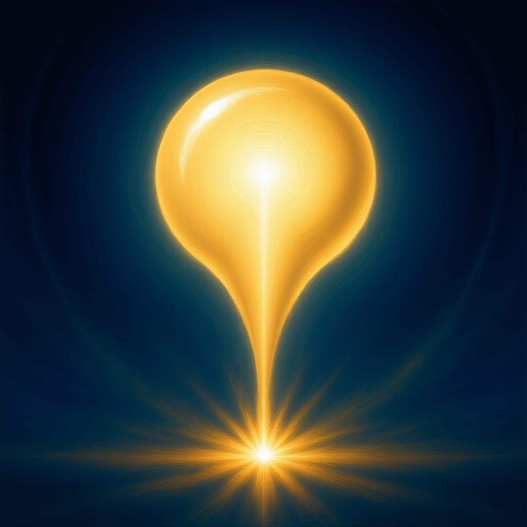 Abstract Thought Bubble in Ethereal Void: Digital Matte Pain...