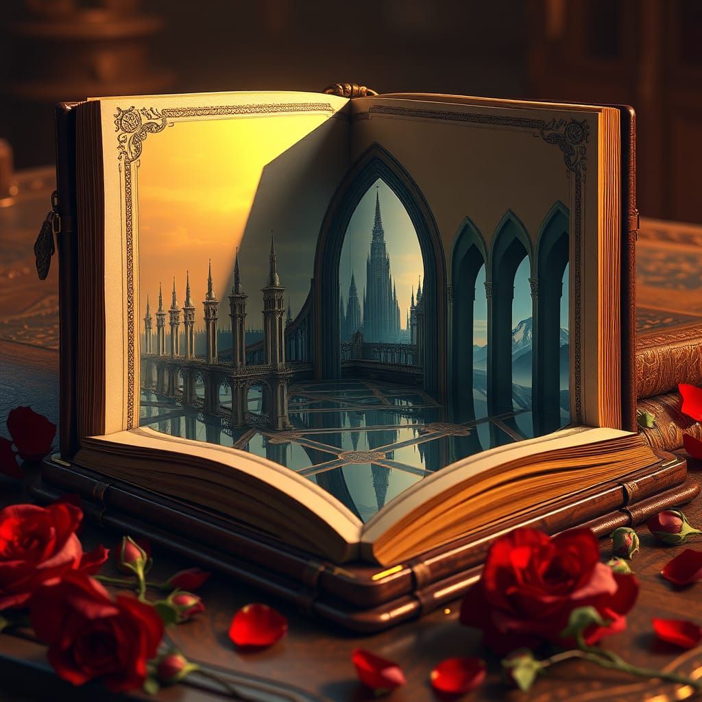 Majestic Book Reveals Dreamlike Mirror Scene