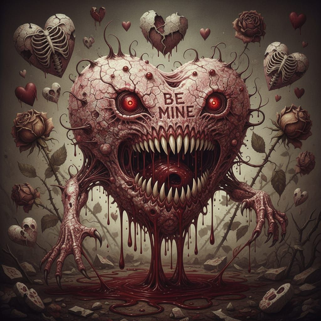 Grotesque Valentine Candy With Teeth Attacks Viewer