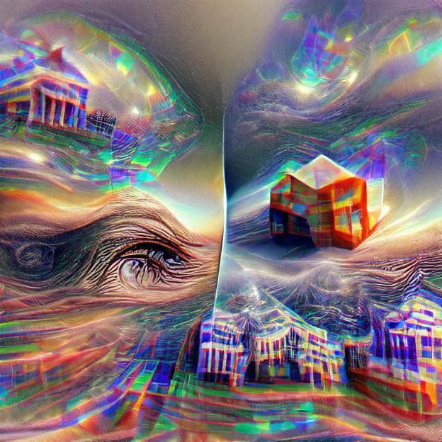 Shifting Reality Visualized by AI
