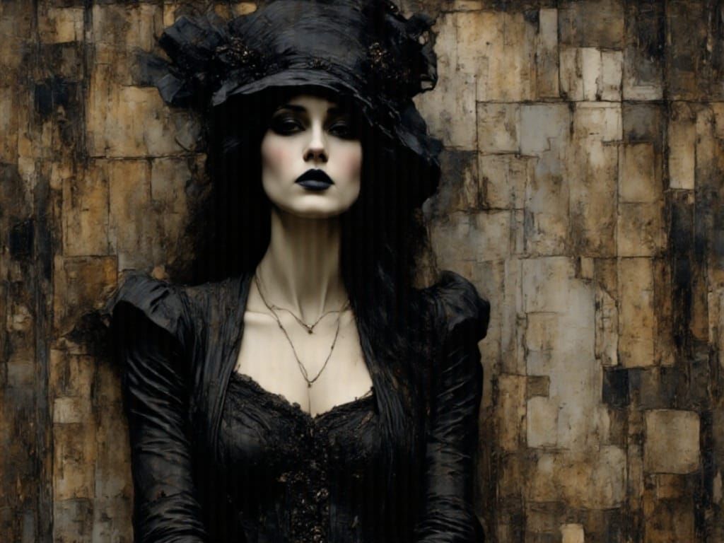 Mid-Century Pop Art Portrait of a Mystic Pisces Woman