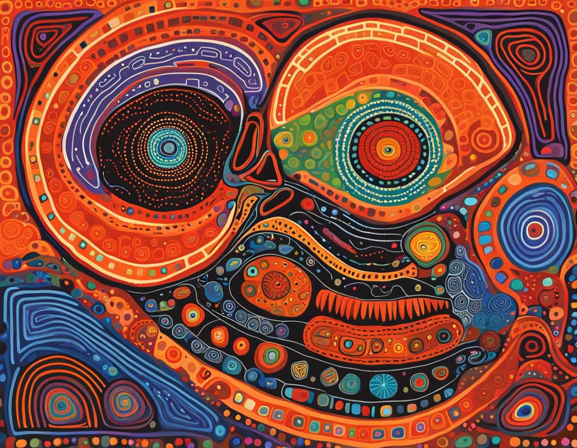 Vivid Aboriginal Dreamtime Art: Non-Human Perception