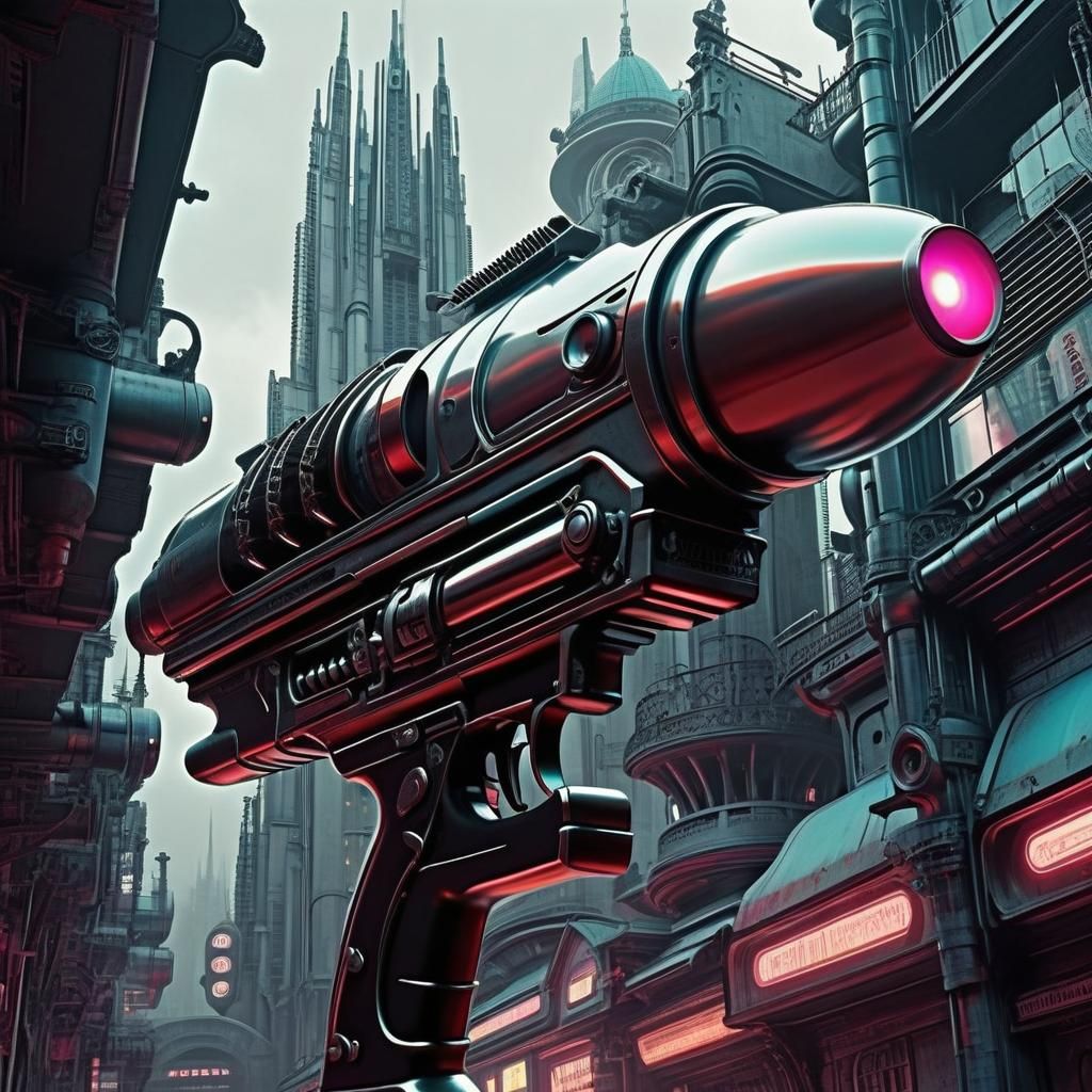 Retrofuturistic Raygun Gothic Metropolis