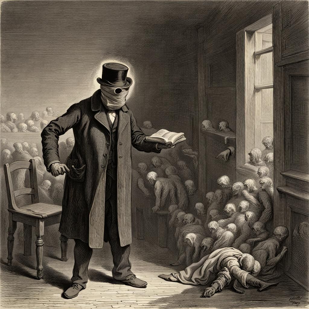 Invisible Man in Gustav Dore Style
