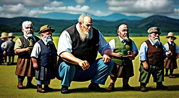 Old Man Creates Miniature Humans