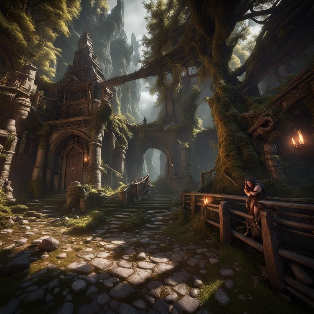 Horror Elf in Epic 3D Videogame Graphics