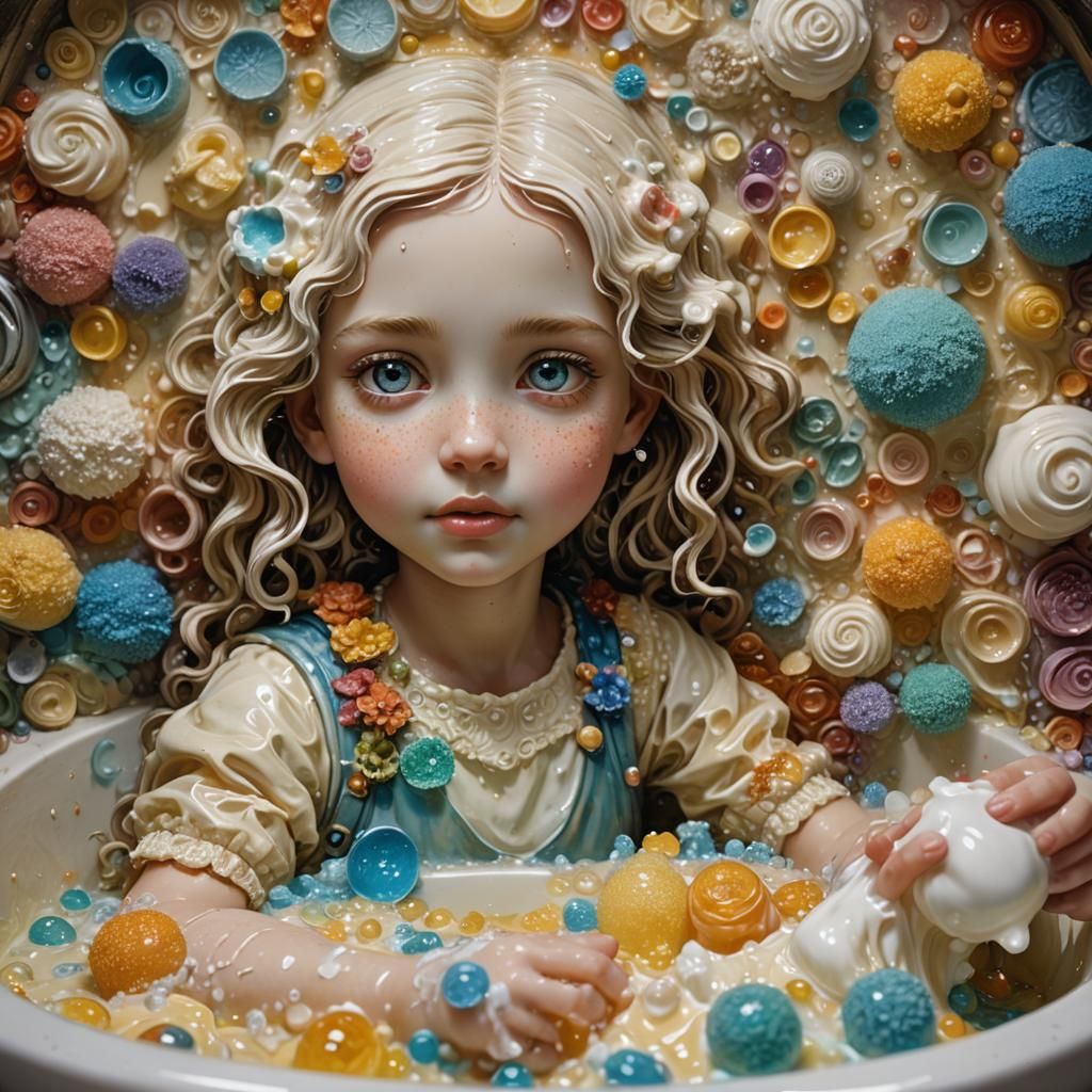 Bathtime Girl