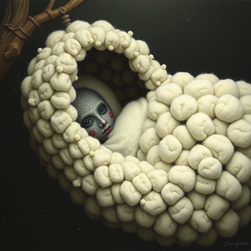 Surreal Dreamscape in Soft Pastels