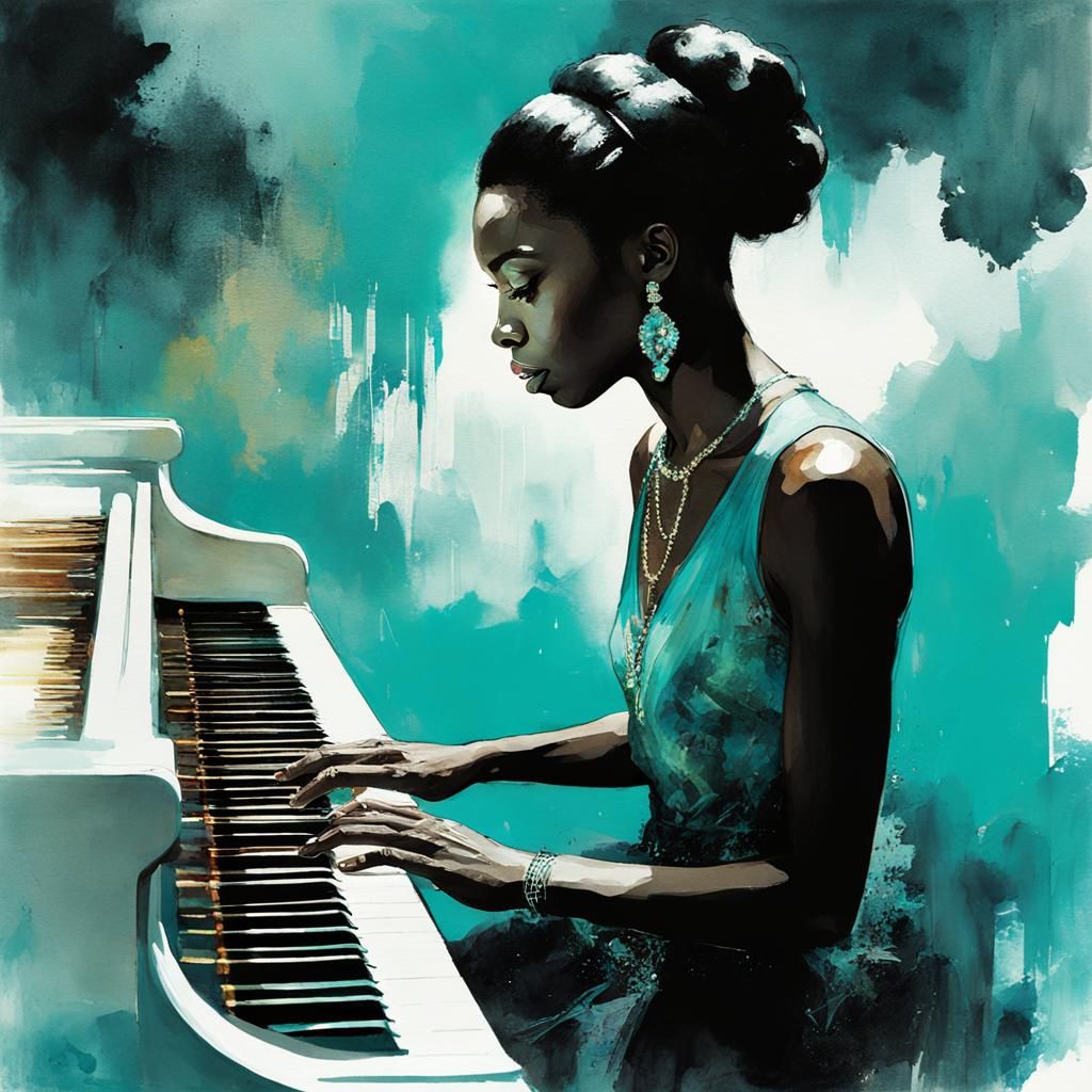 Nina Simone: DreamWorks Animation Watercolor Illustration
