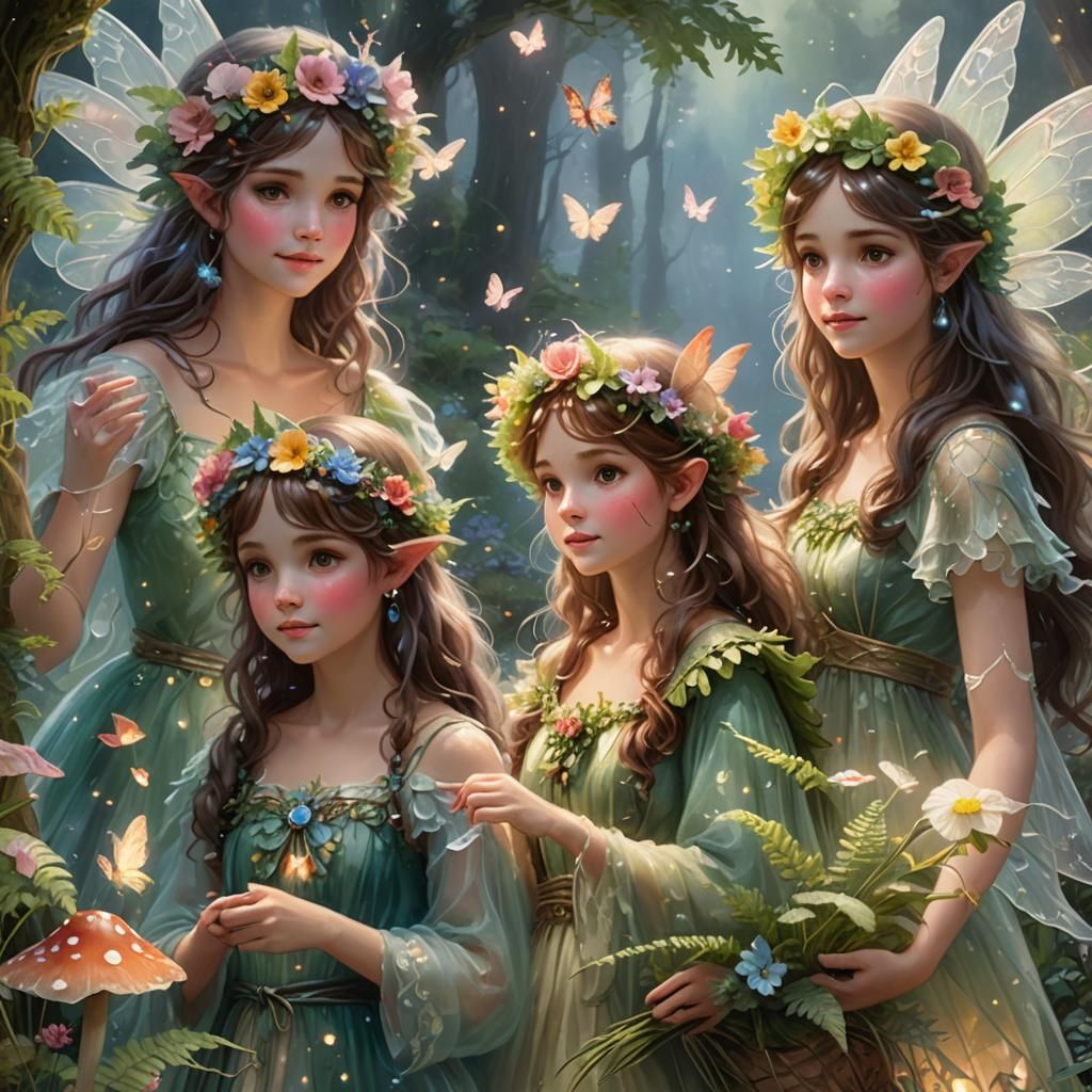 Fairies in a Jar: Ethereal Fantasy Art