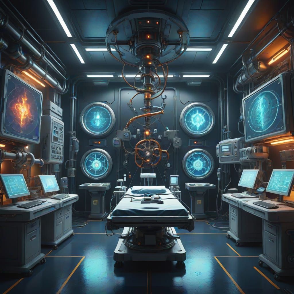 Fantastical Medical Physics Art in Deep Colors