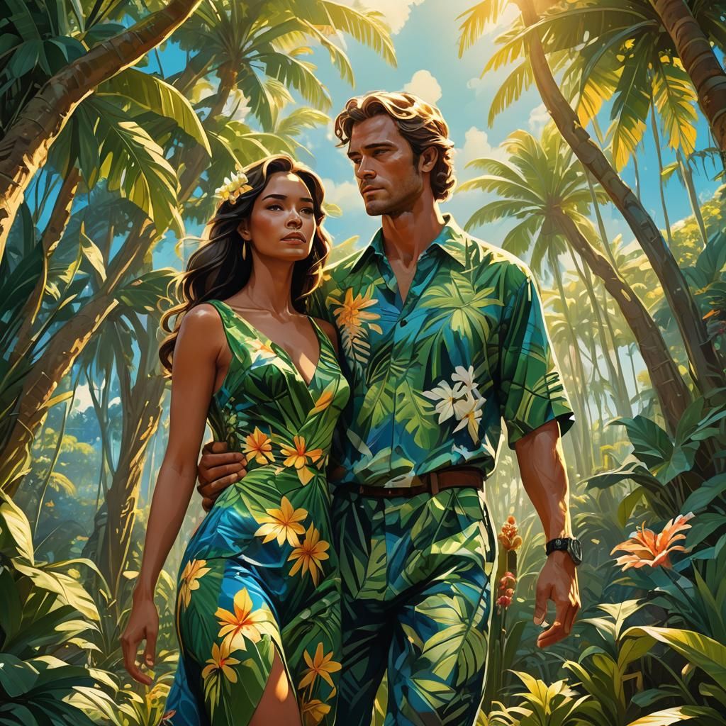 Hawaiian Paradise: Fantasy Art in Unreal Engine 5