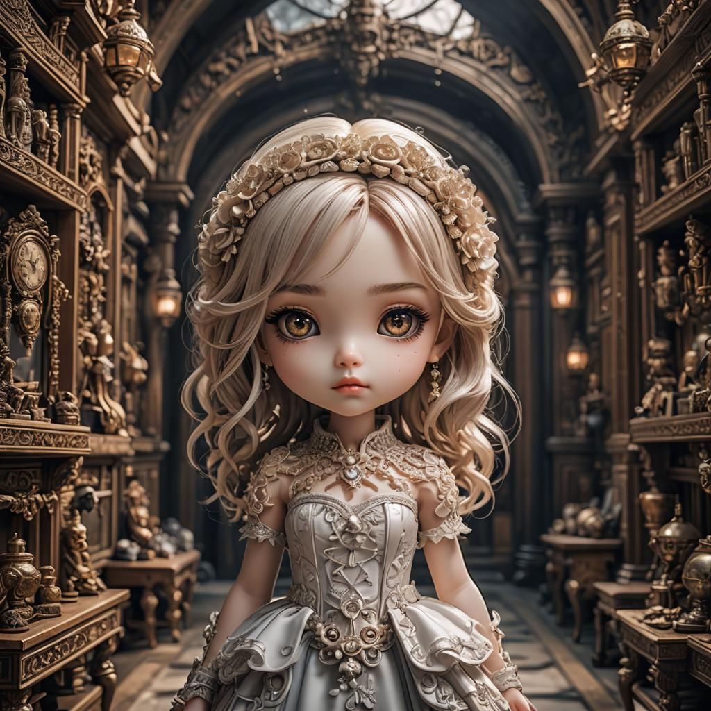 Hyperrealistic Chibi Figure in High Definition