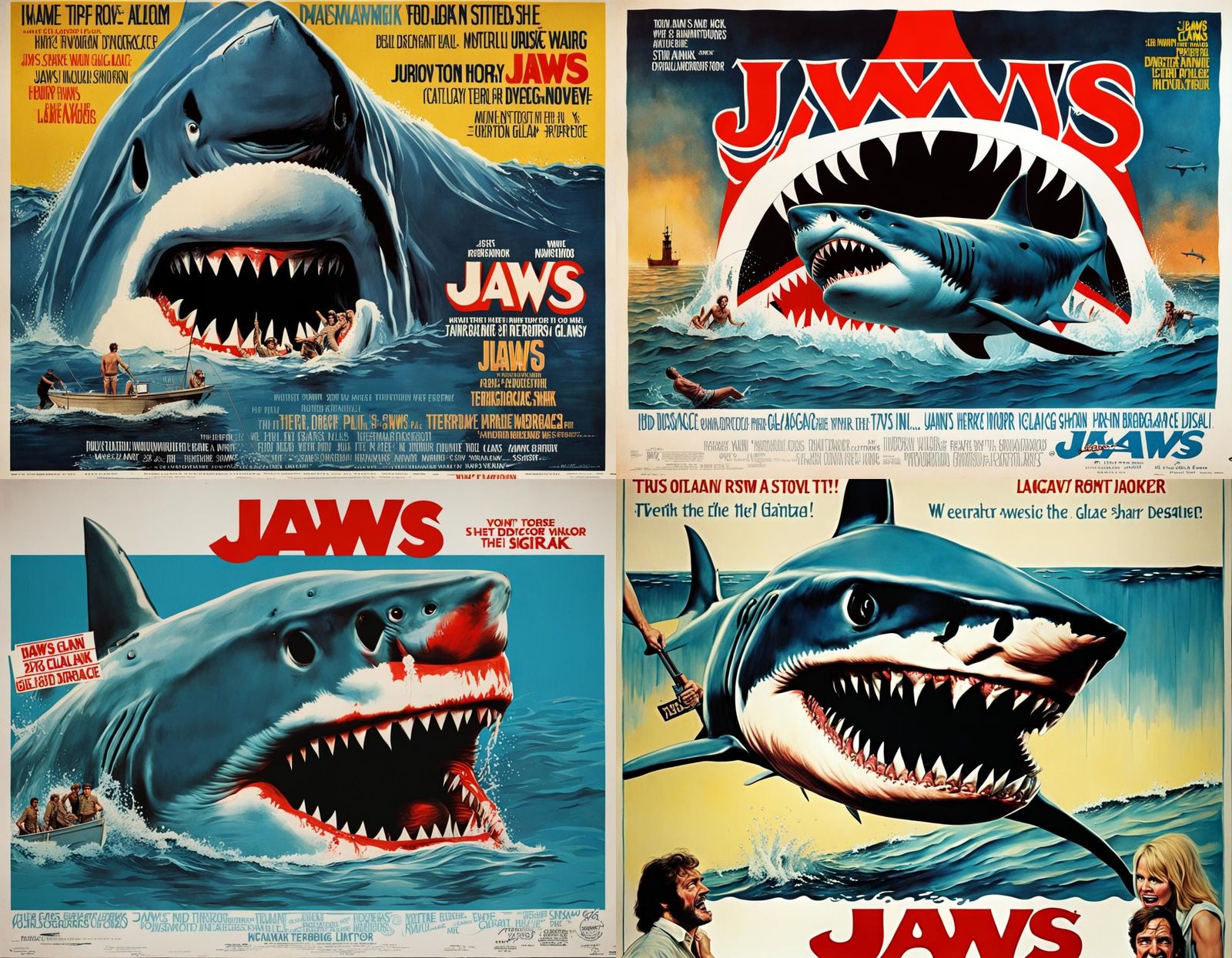 Jaws: A 1970s Horror Movie Poster