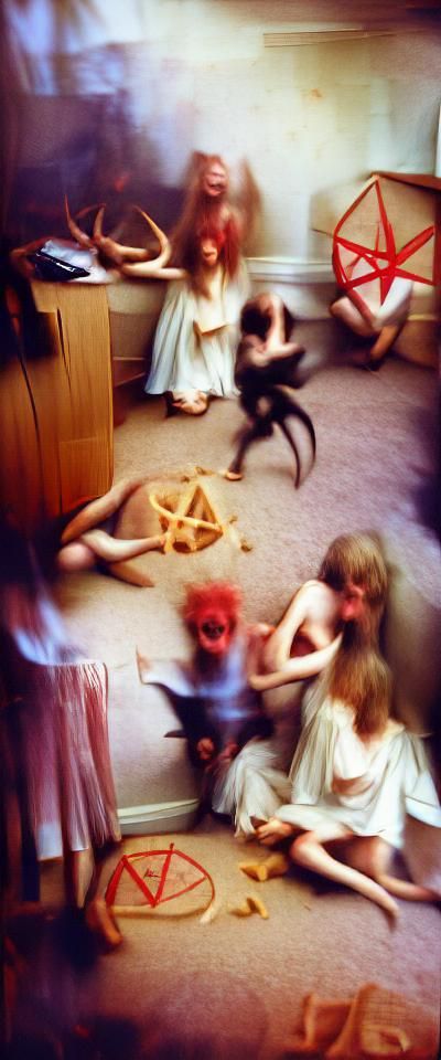 Vintage Satanic Panic Photograph