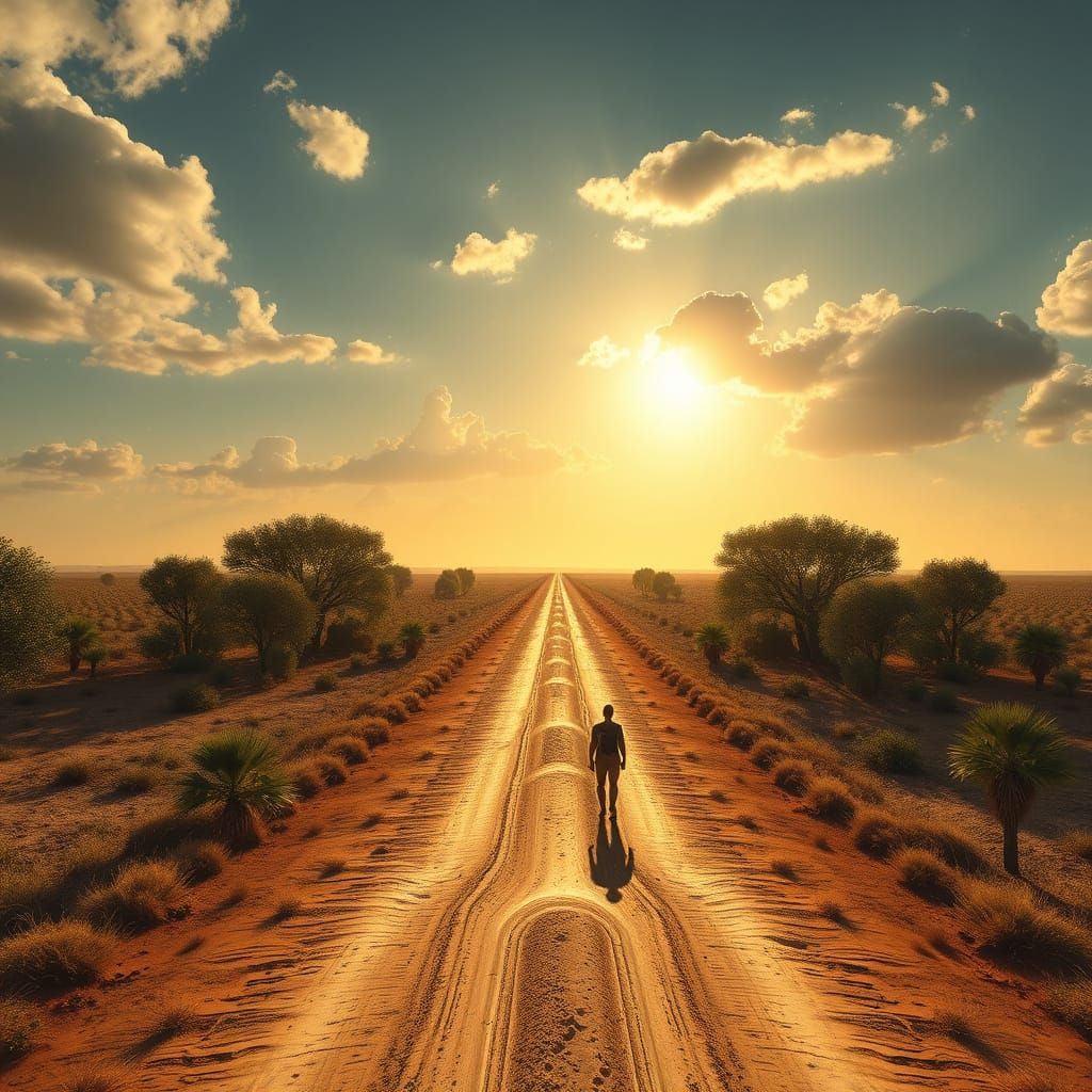 Majestic Savannah Landscapes in Vibrant Oil Painting