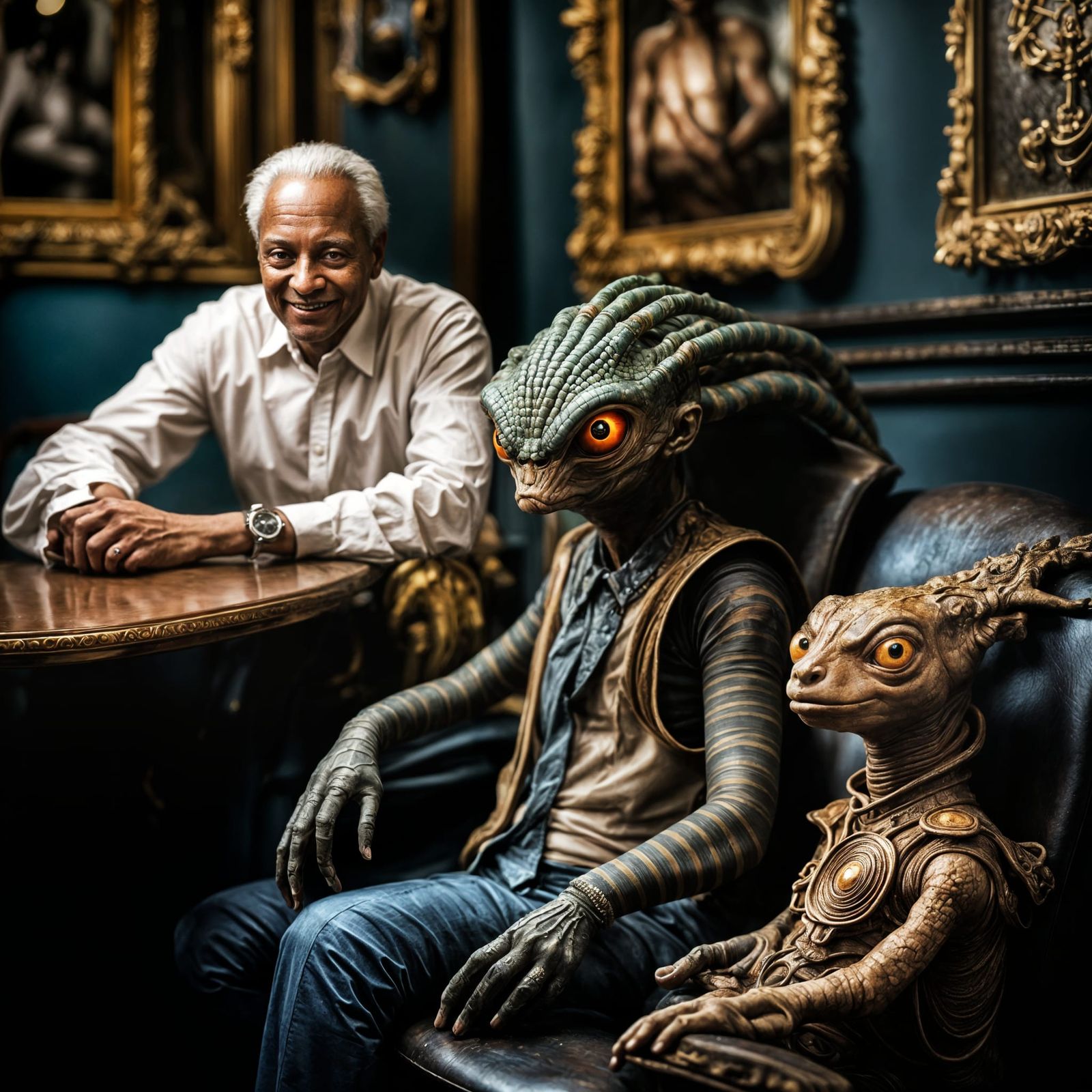Photorealistic Aliens in Exotic Fashion: Hyperreal Portraitu...