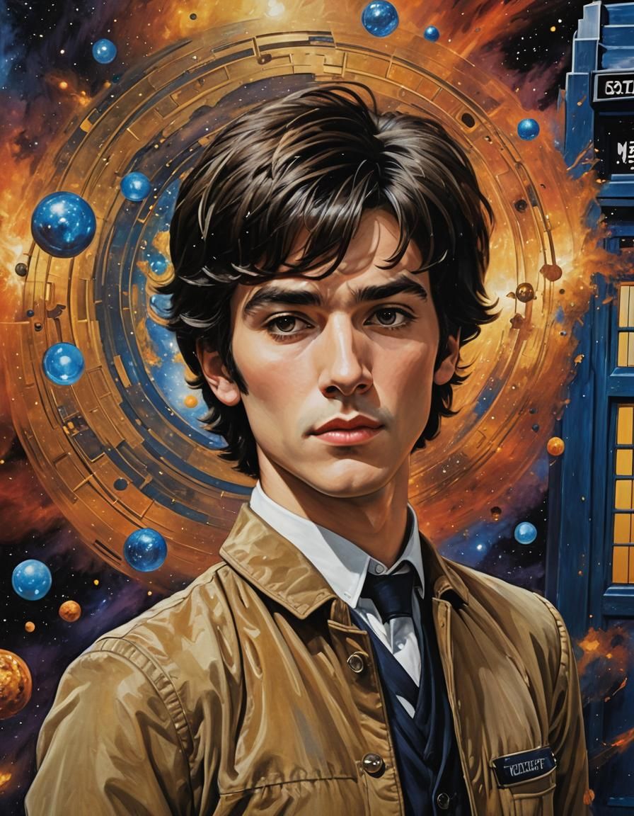 Matthew Waterhouse as Doctor Who's assistant Adric