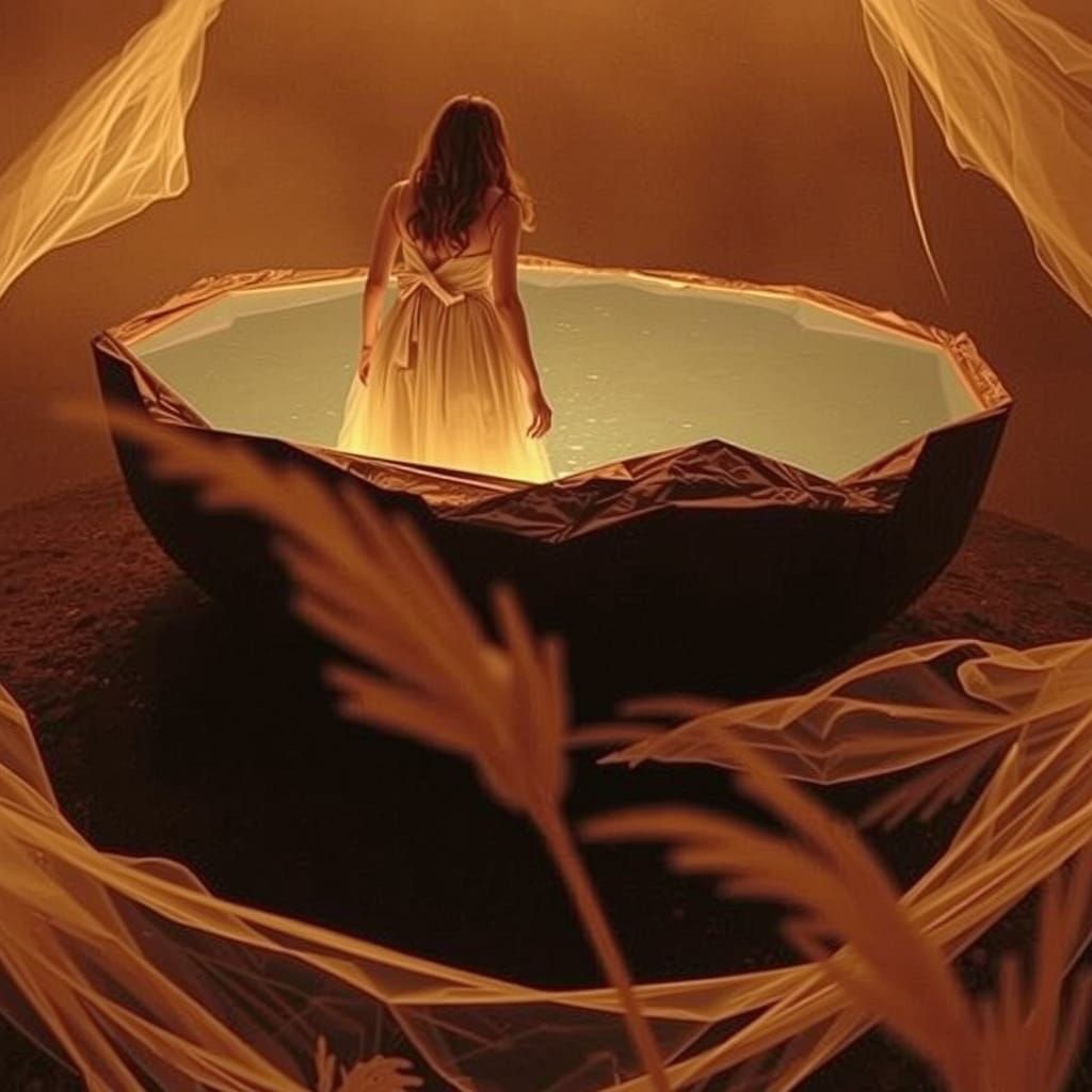 Dreamy Portal in Soft Focus Ethereal Landscape