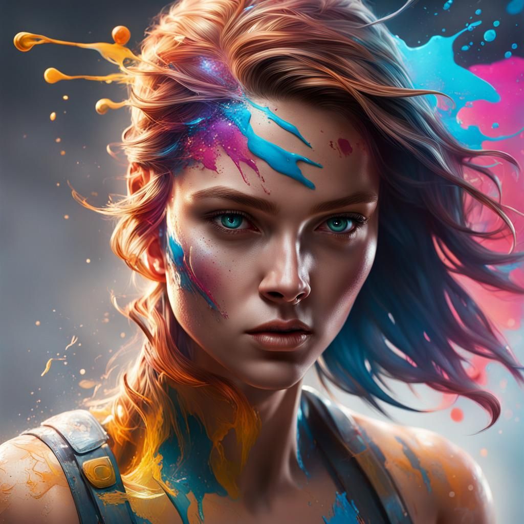 Hyperrealistic Icarus Splash Art Concept