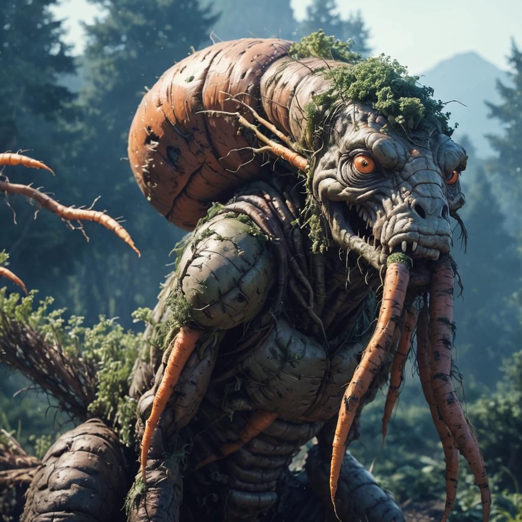 Carrot Monster Generated by AI