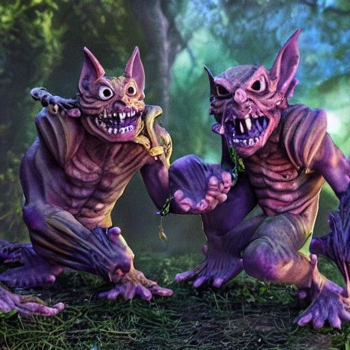 AI Generated Goblins in Digital Art Style