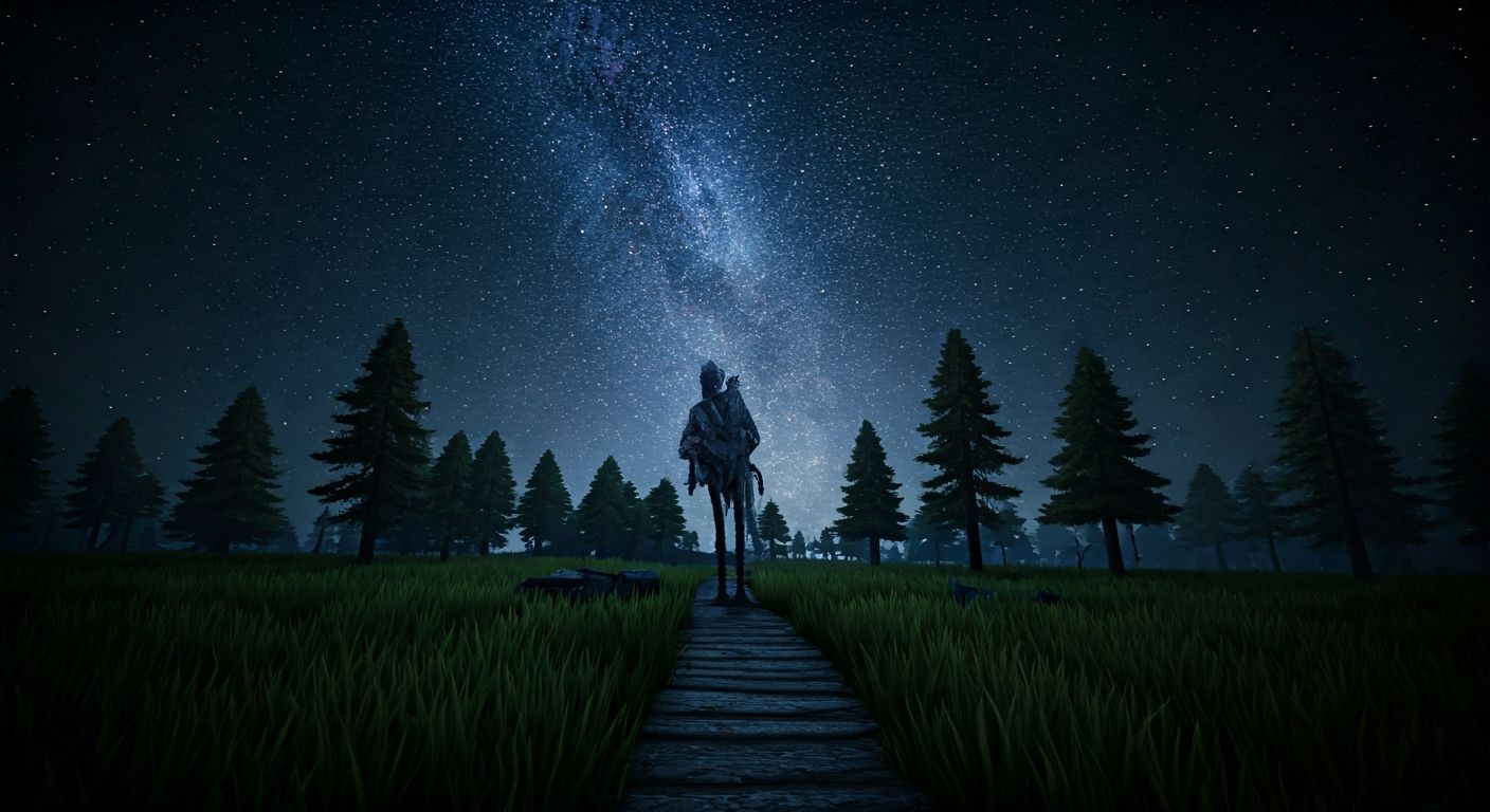 Nightmares Emerge in Pine Barrens Under Stellar Sky