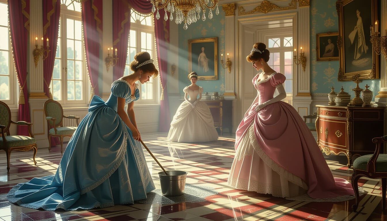 Cinderella Cleaning in Regency Era Style