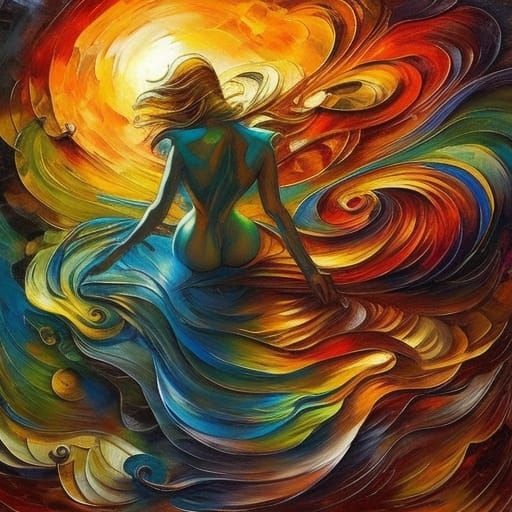 Expressive Comic Art in Neo-Impressionist Style