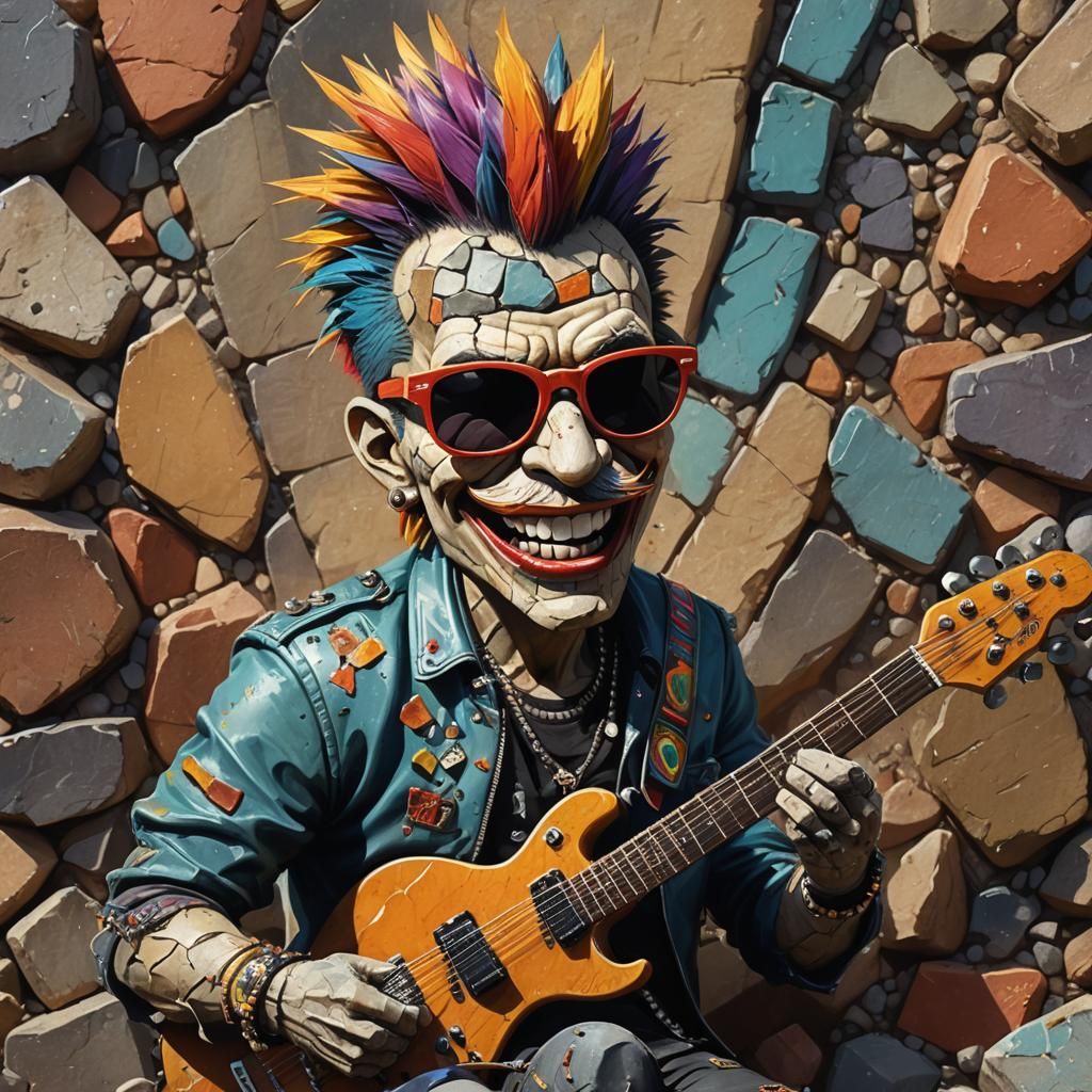 Rock Star Concept Art in Triadic Colors