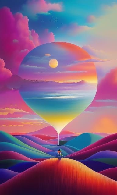 Surreal Floating Islands in Dreamy Digital Art