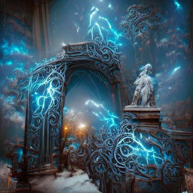 Gates of Olympus in Ethereal 3D Fantasy Style