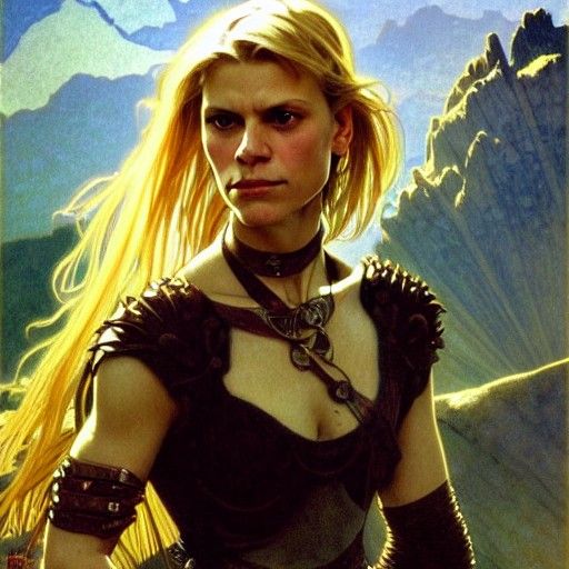 Warrior Queen Portrait in Baroque Romanticism Style