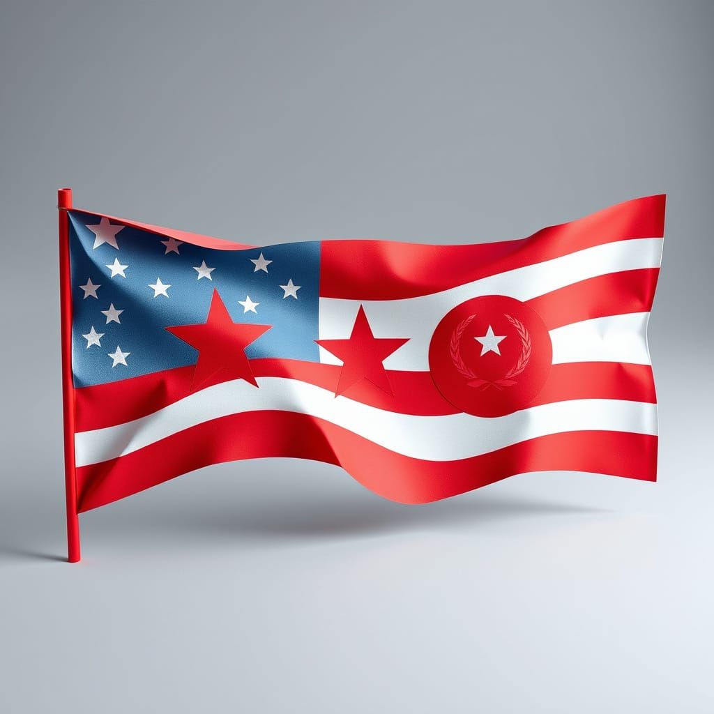 Soviet-Inspired Paper Artwork