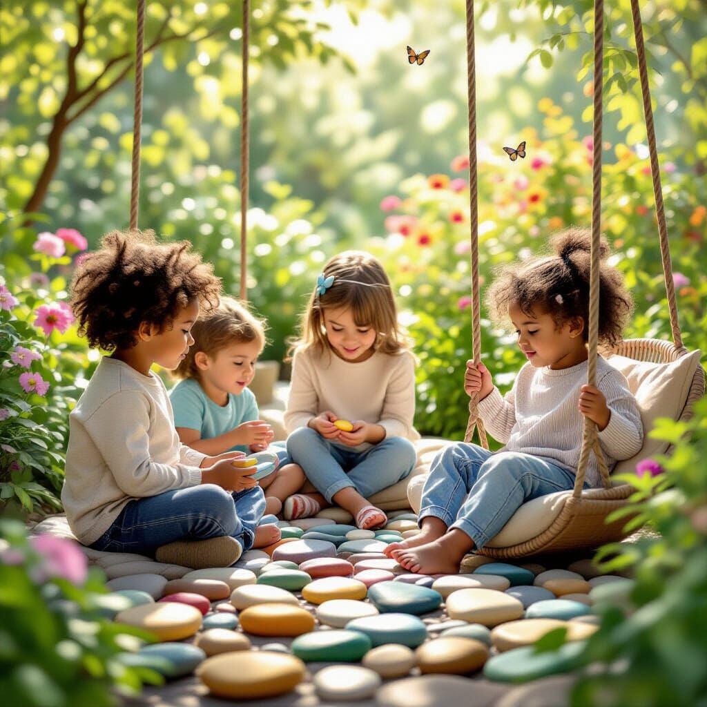 Joyful Exploration in a Sensory Garden