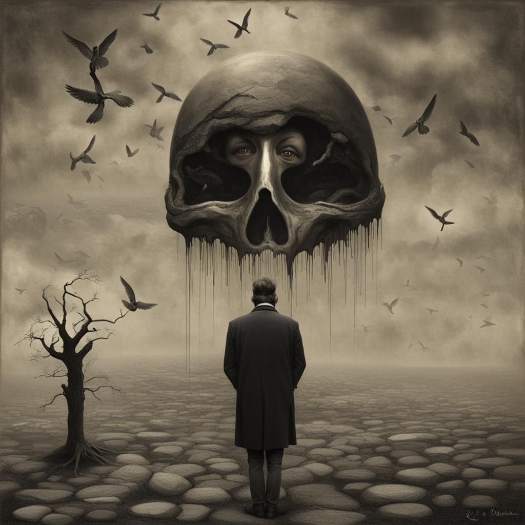 Surrealist Image: The Sadness of Waking Up