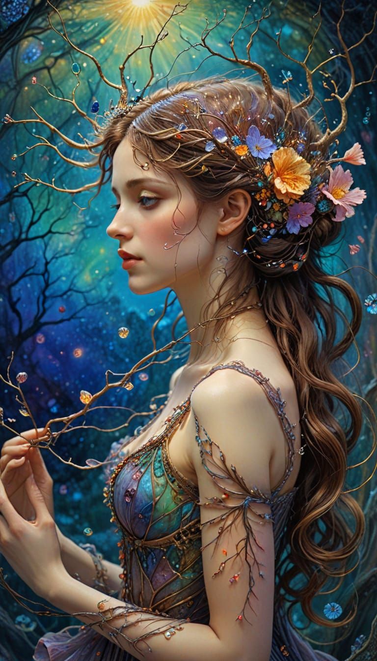 Ethereal Neuron Landscapes in Whimsical Watercolour