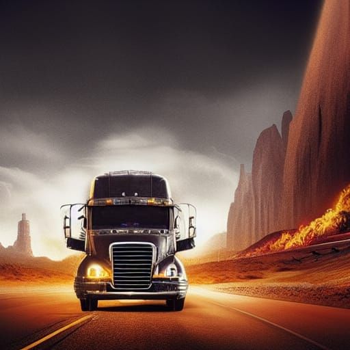 Epic Highway Star Digital Matte Painting